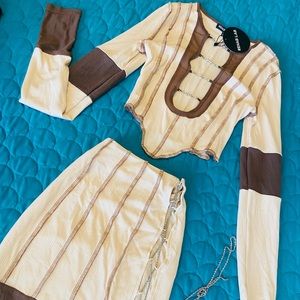 Two piece skirt set